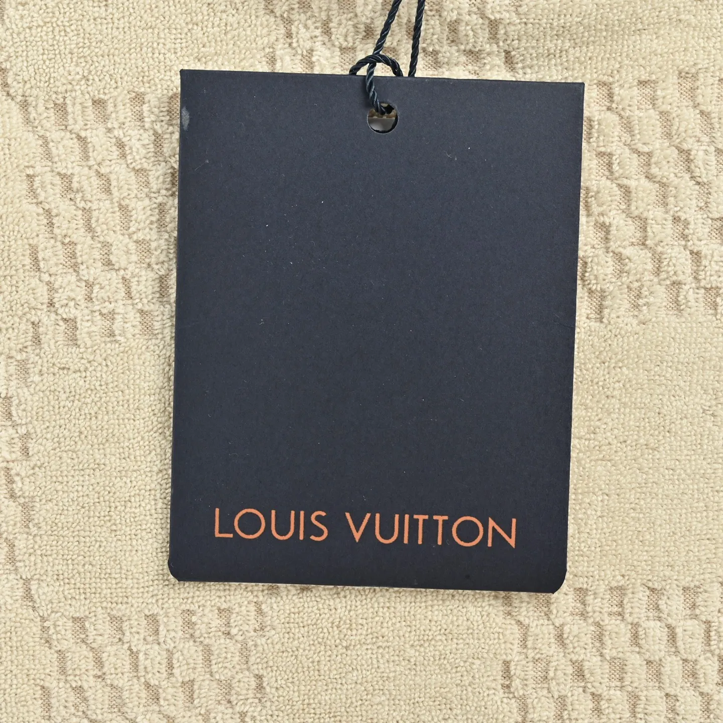 Louis Vuitton/Louis Vuitton checkerboard drawstring terry short sleeves